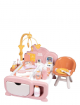 Smoby - Baby Nurse Cocoon Barnkammare 3 En 1 - Nukkude aksessuaarid - ONE SIZE