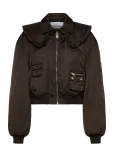 Ganni - Demitasse Duchesse Nylon Bomber Jacke - Bomber-jakid - 40