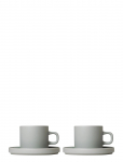 Blomus - Set Of 2 Coffee Cups - 0,2 L, &Oslash; 8 Cm - Pilar - Mirage Gray - Kohvitassid - &Oslash; 14.3CM