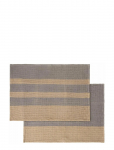 Blomus - Set Of 2 Tea Towels - 70 X 50 Cm - Gano - Steel Gray/ Tan - K&ouml;&ouml;gir&auml;tikud - 70X 50CM