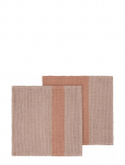 Blomus - Set Of 2 Dishcloths - 25 X 25 Cm - Gano - Mourning Dove/ Cedar Wood - N&otilde;udepesulapid - 25X 25CM