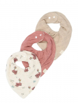 Fabelab - Bandana Bib 3-Pack - Air Plane Rose - Pudip&otilde;lled - ONE SIZE