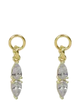 SN&Ouml; Of Sweden - Largo Crystal Pin Ear G/Clear - Onesize - Needid - ONE SIZE