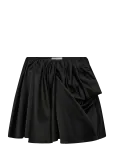 Ganni - Technical Stretch Satin Draped Mini Skirt - L&uuml;hikesed seelikud - 40