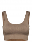 Aim&acute;n - Espresso Ribbed Seamless Bra - Sports Bras - All - XS