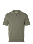 Selected - Slhteller Ss Knit Polo Noos - L&uuml;hikeste varrukatega kootud polos&auml;rgid - XXL