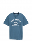Tom Tailor - Logo Tee - L&uuml;hikeste varrukatega - S