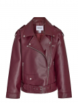 NOISY MAY - Nmpaulina Oversize Biker Jacket Noos - Nahk - XL