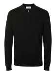Selected - Slhberg Ls Half Zip Polo Noos - Poolpika lukuga džemprid - XL