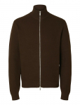 Selected - Slmdane Ls Knit Structure Full Zip Noos - Lukuga džemprid - XXL