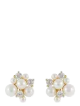 SN&Ouml; Of Sweden - Mayfair Irregular Pearl Ear G/White - Onesize - Needid - ONE SIZE
