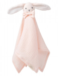 Teddykompaniet - Diinglisar, Blankie, Rabbit, Muslin, Baby Pink - Kaisutekid - 40X40CM