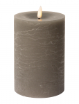 C'est Bon - Rustic Finish Led Pillar Candle - LED-k&uuml;&uuml;nlad - H15CM