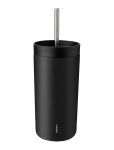 Stelton - To Go Sip Termokop Med Suger&oslash;r 0.4 L. Soft Black - Termostopsid - 0.4 L