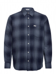 Wrangler - 1 Pkt Indigo Shirt - Ruudulised s&auml;rgid - S