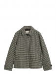 GANT - Checked Short Wool Blend Car Coat - Villased mantlid - XL/XXL