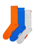 Happy Socks - 3-Pack Solid Socks - Tavalised sokid - 41-46