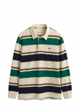 GANT - Striped Heavy Rugger - Pikkade varrukatega - XXL