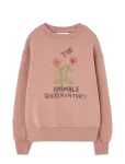 THE ANIMALS OBSERVATORY - Flowers Dusty Coral Bear Sweatshirt - Dressipluusid - 10 Y
