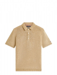 Tommy Hilfiger - Dc Spread Collar Mouline Polo - L&uuml;hikeste varrukatega kootud polos&auml;rgid - M