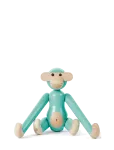 Kay Bojesen - Monkey Mini Turquoise - Puidust kujud - 9.5 CM
