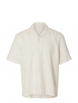 Selected - Slmrlxclay Linenblend Ss Shirt Res Noos - Vabaaja s&auml;rgid - L
