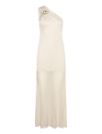 Malina - Solenza One Shoulder Sheer Knitted Maxi Dress - Maksikleidid - XL