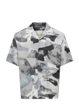 ONLY & SONS - Onsharvi Rlx Resort Ss 041 Aop Shirt - L&uuml;hikeste varrukatega s&auml;rgid - XS