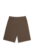 Prohibited - Podium Double Pleated Shorts Brown - Vabaaja l&uuml;hikesed p&uuml;ksid - M