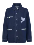 Lollys Laundry - Eddall Jacket Ls - L&uuml;hikesed teksap&uuml;ksid - XS