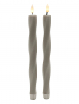 Sirius Home - Nordisk Skulptur, Sille Twist &Oslash;2X26 Cm, Warm Gray - LED-k&uuml;&uuml;nlad - ONE SIZE
