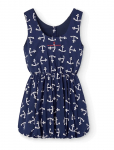 THE ANIMALS OBSERVATORY - Flamingo Kid Dress Deep Blue - Varrukateta vabaajakleidid - 128