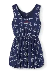 THE ANIMALS OBSERVATORY - Flamingo Kid Dress Deep Blue - Varrukateta vabaajakleidid - 128