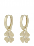 SN&Ouml; Of Sweden - Rule Clover Pendant Ear Plain G-Onesize - R&otilde;ngad - ONE SIZE