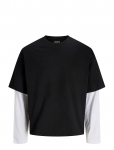 Jack & Jones - Jcobiarritz Doublelayer Tee Ls Styd Ss26 - Pikkade varrukatega - XXL