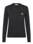 Maison Kitsune - Fox Head Patch Adjusted R-Neck Cardigan - Kardiganid - L