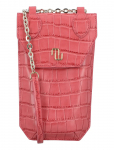 Maje - Croco Embossed Leather Phone Holder - &Otilde;lakotid - ONE SIZE