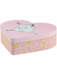 Muurla - Mumin Hjerteformet D&aring;se Hug 18X14,5Cm - Minikarbid - 18X14.5X5CM
