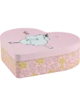 Muurla - Moomin Heart Shaped Tin Jar Hug 18X14,5Cm - Minikarbid - 18X14.5X5CM