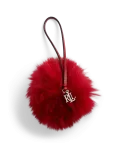 Lauren Ralph Lauren - Leather & Shearling Pom-Pom Bag Charm - V&otilde;tmehoidjad ja kotiripatsid - ONE SIZE