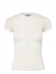 Weekday - Henley Short-Sleeved Top - L&uuml;hikeste varrukatega - XL