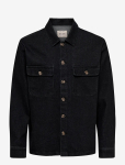 ONLY & SONS - Onskodyl Box Pim Dnm Overshirt - Voodrita teksatagid - XXL