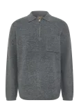 Mos Mosh Gallery - Mmgryan Soft Polo Zip Knit - Poolpika lukuga džemprid - XXL