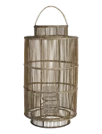Lene Bjerre - Nille Lantern 40X40X75 Cm. L.  Nature - Indoor Lanterns - 40X 75X 40CM