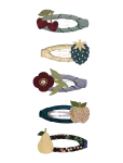 Mimi & Lula - 5 Clic Clacs - Mini Winter Fruits - Juukseklambrid - ONE SIZE