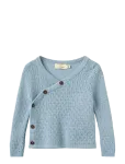 Copenhagen Colors - Merino Pattern Baby Cross-Over Cardigan - Kardiganid - 62