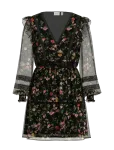 Vila - Viroman New V-Neck L/S Short Dress/Dc/Ka - L&uuml;hikesed kleidid - 34