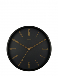 KARLSSON - Wall Clock Belle Numbers Metal Black - Seinakellad - ONE SIZE