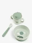 Done By Deer - Foodie First Meal Set Suction Happy Clouds Green - &Otilde;htus&ouml;&ouml;gikomplektid - ONE SIZE