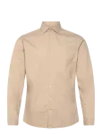 Lindbergh - Soft Indigo Stretch Shirt L/S - Teksas&auml;rgid - M